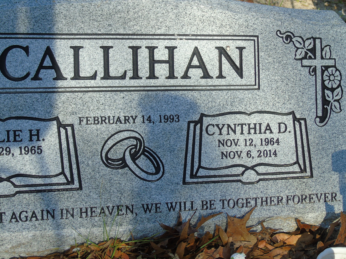 Headstone for Callihan, Cynthia D